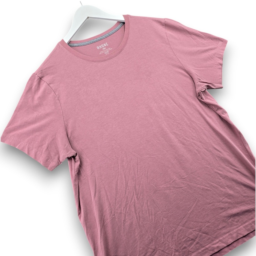 Rhone Mens XL Pima Cotton Blend Short Sleeve T-Shirt Mauve Pink 100908 SPR 2023